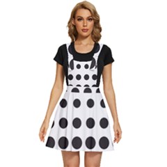 Halftone Pattern Dot Modern Retro Texture Circle Apron Dress by artworkshop