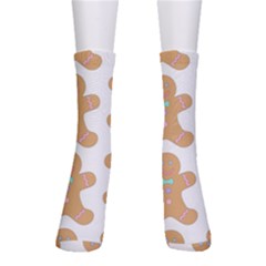 Happy Birthday Pattern Christmas Biscuits Pastries Crew Socks by artworkshop