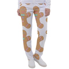 Happy Birthday Pattern Christmas Biscuits Pastries Women s Casual Pants by artworkshop