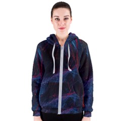 Abstract Painting Feathers Beautiful Women s Zipper Hoodie by artworkshop