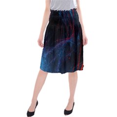 Abstract Painting Feathers Beautiful Midi Beach Skirt by artworkshop