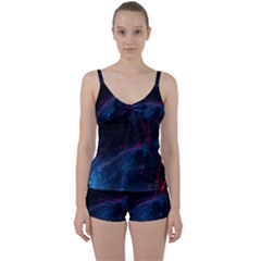 Abstract Painting Feathers Beautiful Tie Front Two Piece Tankini by artworkshop