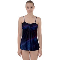 Abstract Painting Feathers Beautiful Babydoll Tankini Set by artworkshop