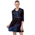 Abstract Painting Feathers Beautiful Mini Skater Shirt Dress View1