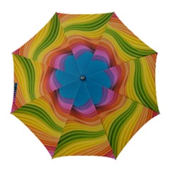  Rainbow Pattern Lines Golf Umbrellas by artworkshop