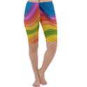  Rainbow Pattern Lines Cropped Leggings  View1