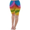  Rainbow Pattern Lines Cropped Leggings  View4