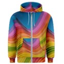  Rainbow Pattern Lines Men s Zipper Hoodie View1