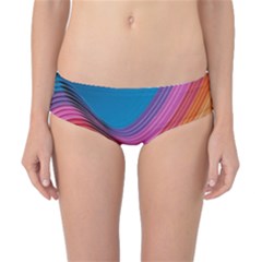  Rainbow Pattern Lines Classic Bikini Bottoms