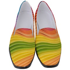  Rainbow Pattern Lines Women s Classic Loafer Heels by artworkshop