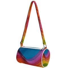  Rainbow Pattern Lines Mini Cylinder Bag by artworkshop