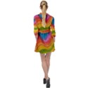  Rainbow Pattern Lines Mini Skater Shirt Dress View2