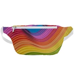  Rainbow Pattern Lines Waist Bag  by artworkshop