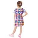 Abstract Background Blur Kids  Short Sleeve Velvet Dress View2