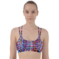 Abstract Background Blur Line Them Up Sports Bra by artworkshop