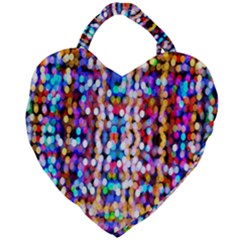 Abstract Background Blur Giant Heart Shaped Tote by artworkshop