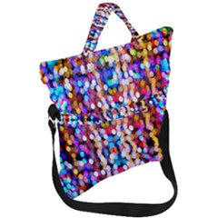 Abstract Background Blur Fold Over Handle Tote Bag by artworkshop