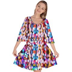 Abstract Background Blur Velour Kimono Dress by artworkshop