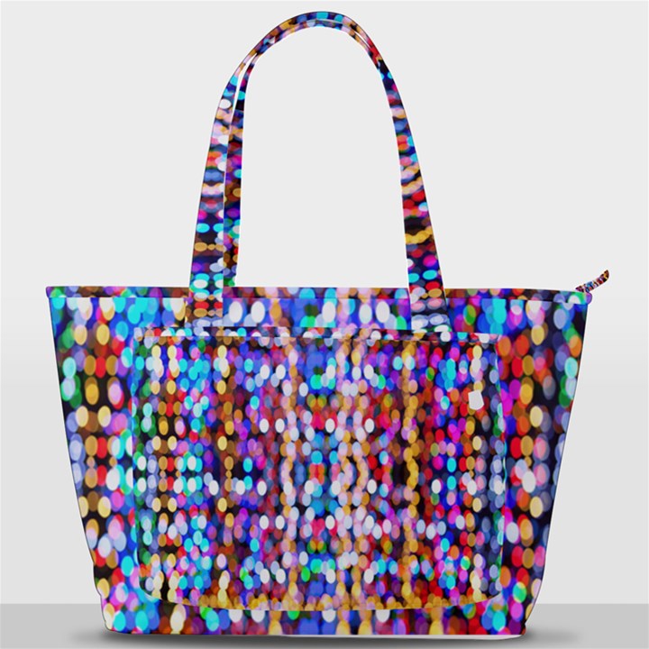 Abstract Background Blur Back Pocket Shoulder Bag 