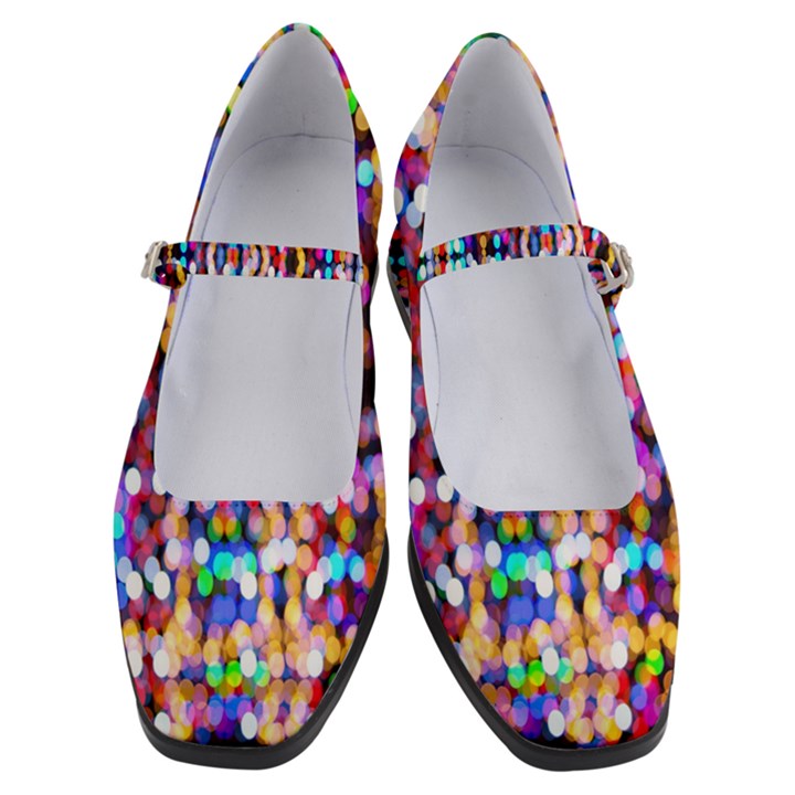 Abstract Background Blur Women s Mary Jane Shoes