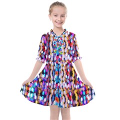 Abstract Background Blur Kids  All Frills Chiffon Dress by artworkshop