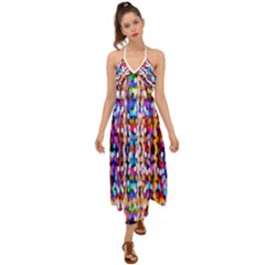 Abstract Background Blur Halter Tie Back Dress  by artworkshop