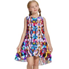 Abstract Background Blur Kids  Frill Swing Dress by artworkshop