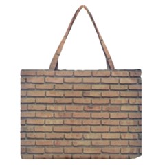 Bricks Wall Red  Zipper Medium Tote Bag by artworkshop