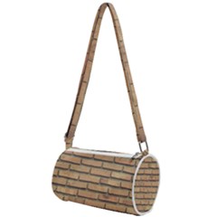 Bricks Wall Red  Mini Cylinder Bag by artworkshop