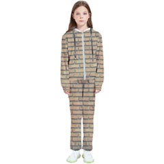 Bricks Wall Red  Kids  Tracksuit by artworkshop