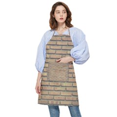 Bricks Wall Red  Pocket Apron by artworkshop