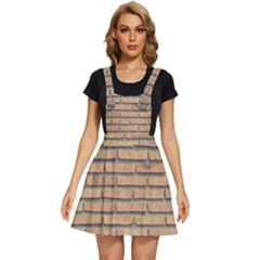 Bricks Wall Red  Apron Dress by artworkshop