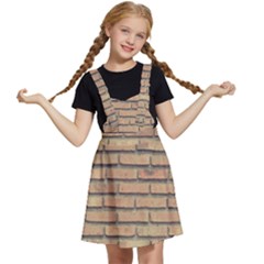 Bricks Wall Red  Kids  Apron Dress