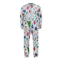 New Year Christmas Winter Watercolor Onepiece Jumpsuit (kids) by artworkshop