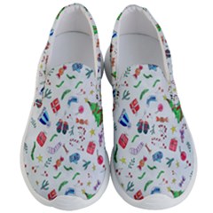 New Year Christmas Winter Watercolor Men s Lightweight Slip Ons by artworkshop