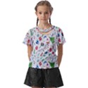 New Year Christmas Winter Watercolor Kids  Front Cut Tee View1