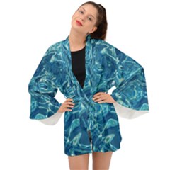 Surface Abstract Background Long Sleeve Kimono