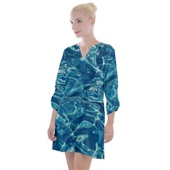 Surface Abstract Background Open Neck Shift Dress by artworkshop