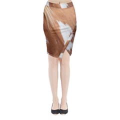 Horse Coat Animal Equine Midi Wrap Pencil Skirt by artworkshop