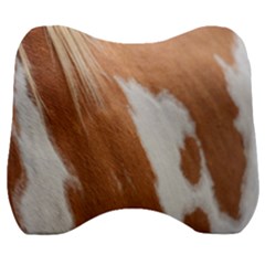 Horse Coat Animal Equine Velour Head Support Cushion by artworkshop