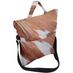 Horse Coat Animal Equine Fold Over Handle Tote Bag by artworkshop