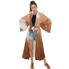 Horse Coat Animal Equine Maxi Kimono by artworkshop