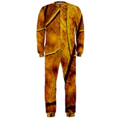 Leaf Leaf Veins Fall Onepiece Jumpsuit (men) by artworkshop