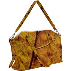 Leaf Leaf Veins Fall Canvas Crossbody Bag by artworkshop