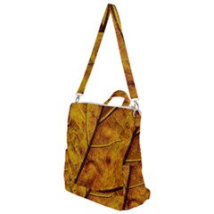 Leaf Leaf Veins Fall Crossbody Backpack by artworkshop