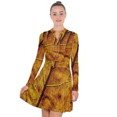 Leaf Leaf Veins Fall Long Sleeve Panel Dress by artworkshop