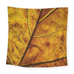 Leaf Leaf Veins Fall Square Tapestry (large) by artworkshop