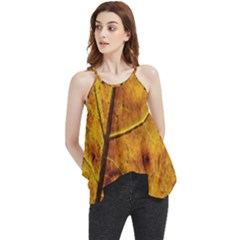 Leaf Leaf Veins Fall Flowy Camisole Tank Top by artworkshop