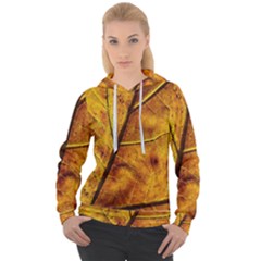 Leaf Leaf Veins Fall Women s Overhead Hoodie by artworkshop