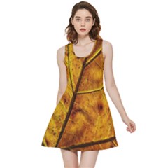 Leaf Leaf Veins Fall Inside Out Reversible Sleeveless Dress by artworkshop